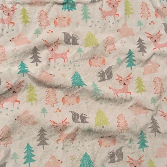 Adorable Animal Print Baby Blanket 36x28in no stains or wear - Picture 4 of 5